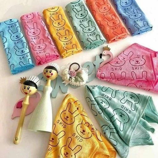 دستمال طرح خرگوش 40*40