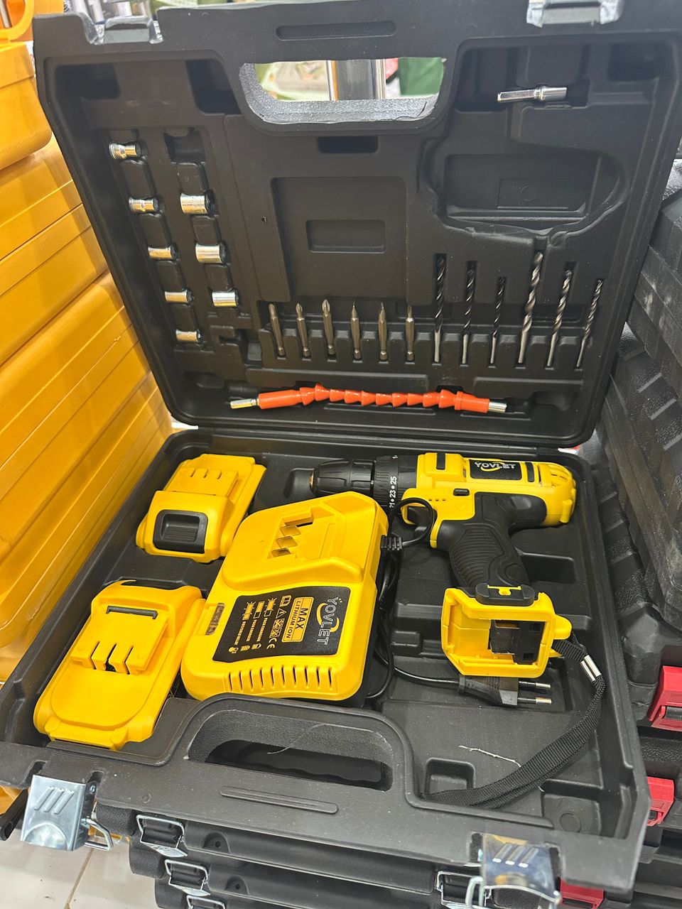 دریل شارژی ۲ باتری  YOVLET