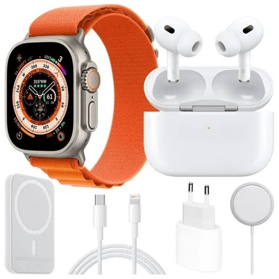 ست ساعت و ایرپاد طرح اپل واچ اولترا