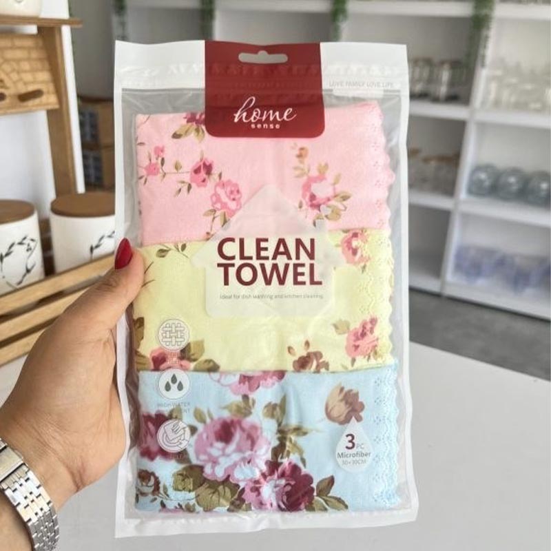 پک دستمال 3 عددی آنجل clean towel