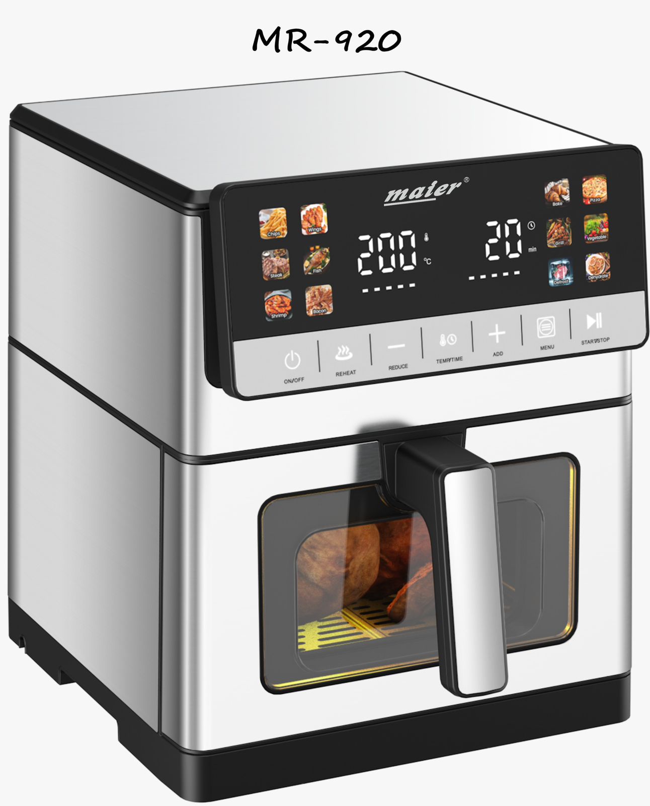 سرخ کن بدون روغن مایر ۲ المنتی تمام استیل