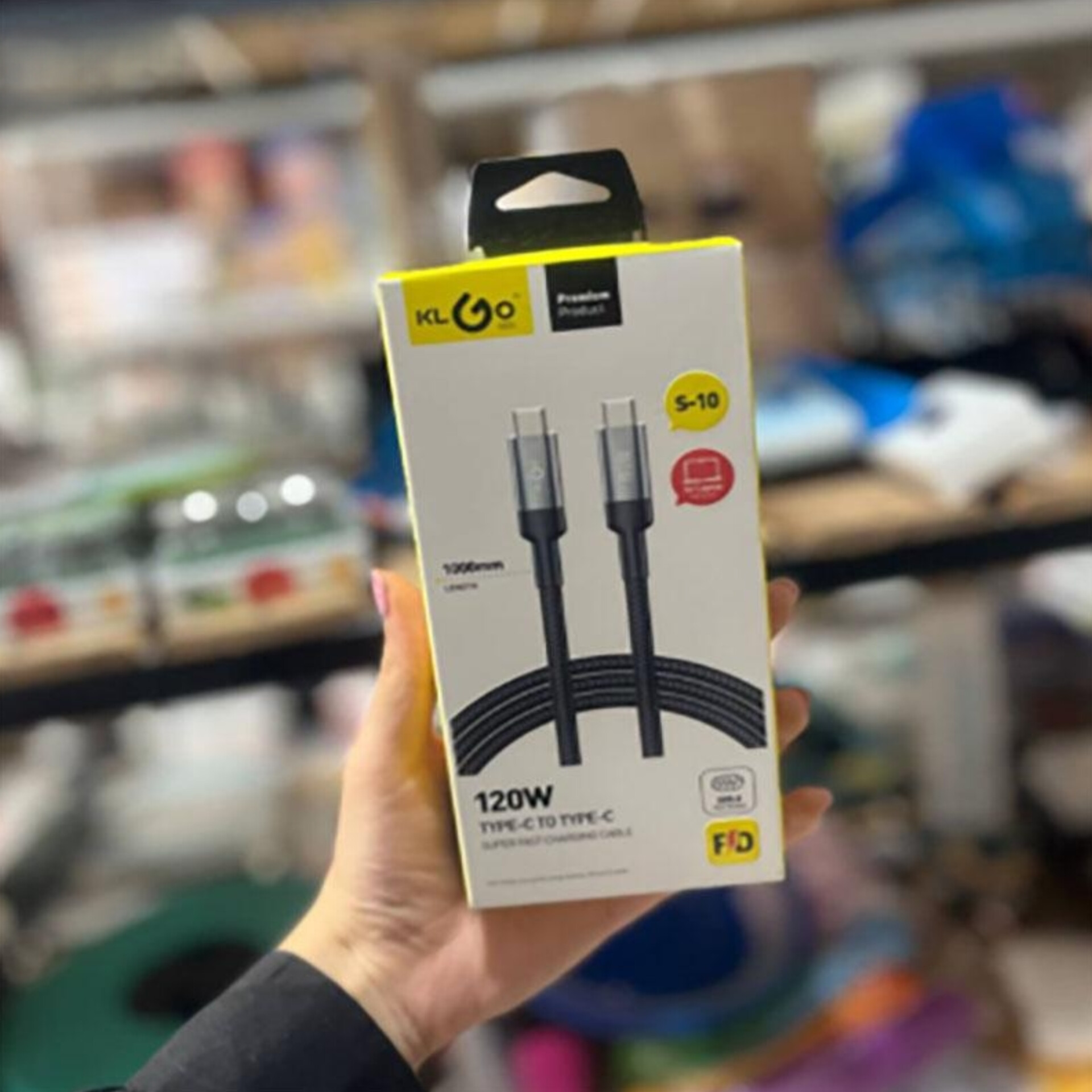 کابل شارژ فست تایپ سی (klgo)