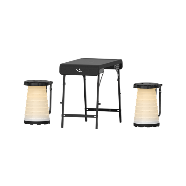 میز کمپینگ گلتیج – با دو چهارپایه چراغ‌دار Goaltage TBL01 LightFold Camping Table